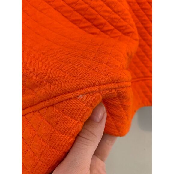 Champion Clemson Tigers Quilted Orange Crewneck Long Sleeve Shirt Womens Sz S - Picture 10 of 11